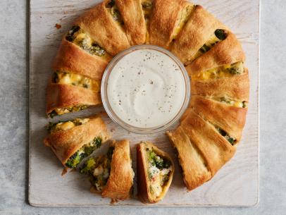 Food Network Kitchen’s Broccoli Cheddar Crescent Ring.