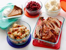 Don't toss holiday leftovers just to avoid more overindulging. Check out Food Network's practical tips and recipes to help reduce waste and space out calories.