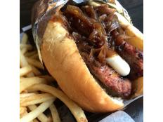 <p>On The Best Thing I Ever Ate, street food fanatic Susan Feniger hails the Elk Jalapeno Cheddar Bratwurst from Biker Jim. Sure it comes from a hot dog cart, but the bratwurst (cream cheese added by caulking gun) is entirely mouthwatering. Beyond elk, how about buffalo, wild boar, pheasant or yak?</p>