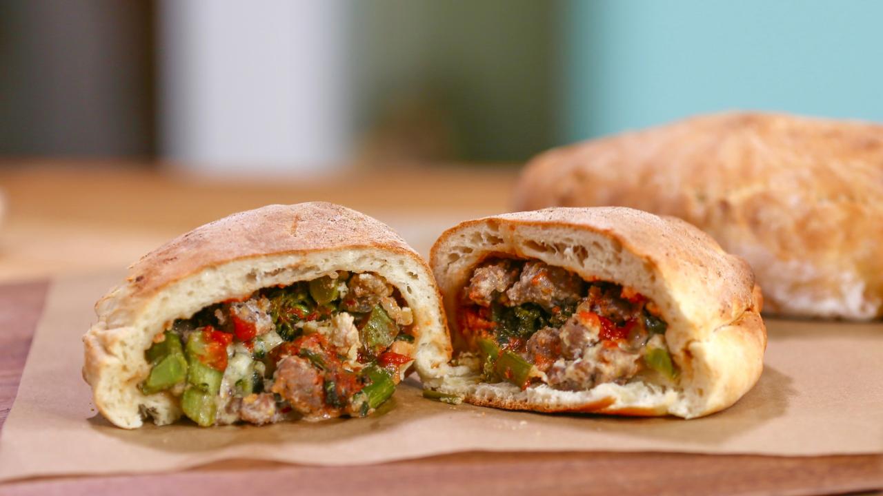 Sausage and Broccolini Calzone