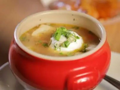 The Pelmini as Served at Piroshki on 3rd in Seattle, Washington, as seen on Diners, Drive-Ins and Dives, Season 28.
