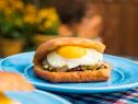 Sunny Anderson makes a Breakin' the Fast Burger, as seen on Food Network's The Kitchen 