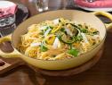 Food Beauty of Giadas Spaghetti with Zucchini and Squash Sauce as seen on season 4 of Food Networks Giada Entertains