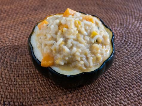 Roasted Acorn Squash Stuffed with Risotto