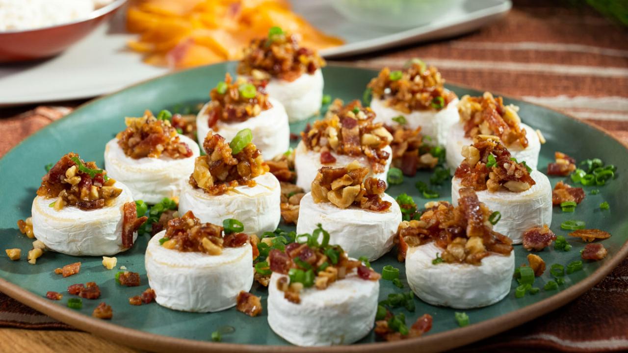 Maple and Bacon Brie Bites