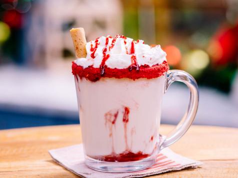 White Cocoa with Raspberry Swirl