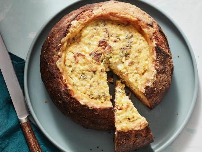 Food Network Kitchen’s Bread Bowl Quiche Lorraine, as seen on Food Network.
