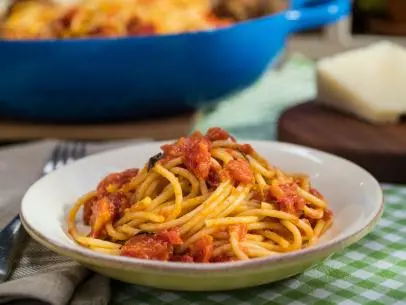 Geoffrey Zakarian makes Oven-Roasted Tomato Sauce, as seen on Food Network's The Kitchen  , Season 20.
