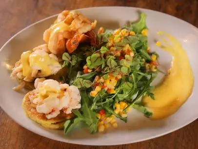 Southern Seafood Louie Salad as Served at Twisted Soul Cookhouse and Pours in Atlanta, Georgia, as seen on Diners, Drive-Ins and Dives, Season 29.