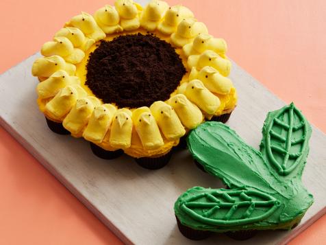 Peep Sunflower Cake