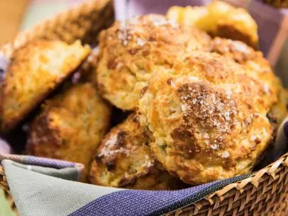 Katie Lee makes Garlic Cheddar Drop Biscuits, as seen on Food Network's The Kitchen