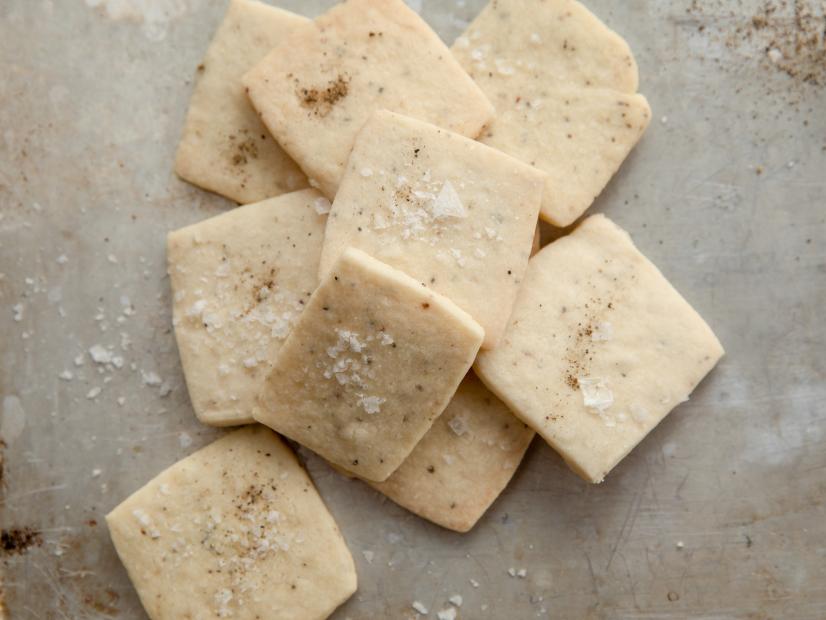 Close-up of Salt and Pepper Crackers