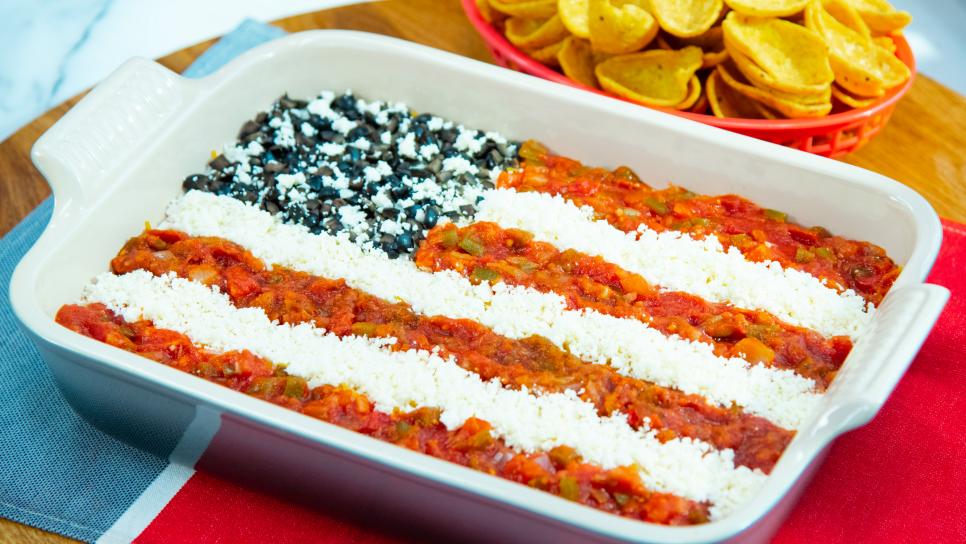 Katie Lee makes Star Spangled Layer Dip, as seen on Food Network's The Kitchen