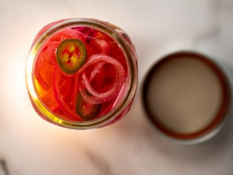 Pickled Jalapenos and Onions