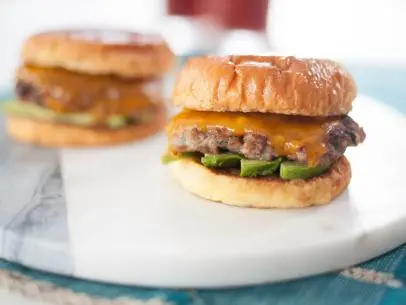 Close up of “Breakfast Burgers”, as seen on Trisha's Southern Kitchen, Season 14.