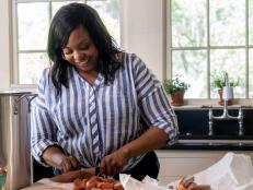 Host Kardea Brown makes her Low Country Boil, as seen on Delicious Miss Brown, Season 1.