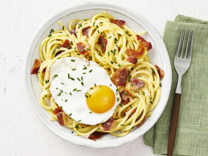 Bacon And Egg Spaghetti Recipe Food Network Kitchen Food Network