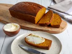 This very satisfying pumpkin bread is so good warm out of the oven, but also toasted and slathered with butter or cream cheese. You'll be thrilled that the recipe yields two loaves—give one to a friend or freeze it for a rainy day when you've got less time to bake, a gift to your future self.
