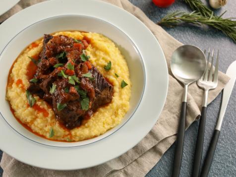 Spicy Braised Short Ribs with Polenta