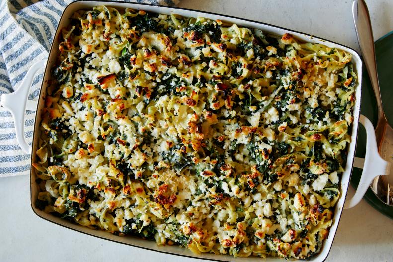 Spinach and Feta Noodle Kugel