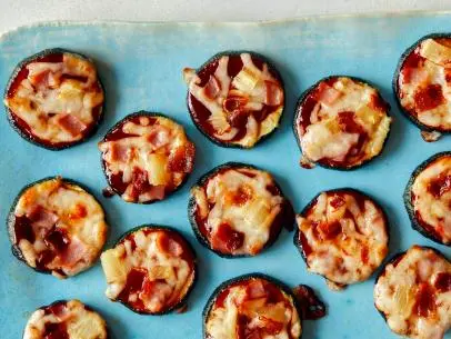 Toasted Oven Zucchini Pizza Bites