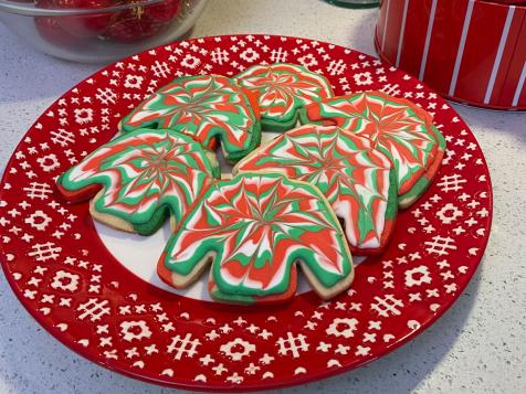 Christmas Tie-Dye Sweater Cookies