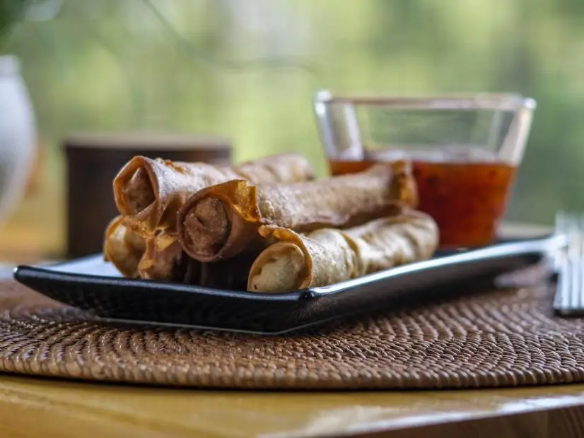 Jet Tila's Filipino Lumpia Eggrolls, as seen on Guy's Ranch Kitchen Season 4.