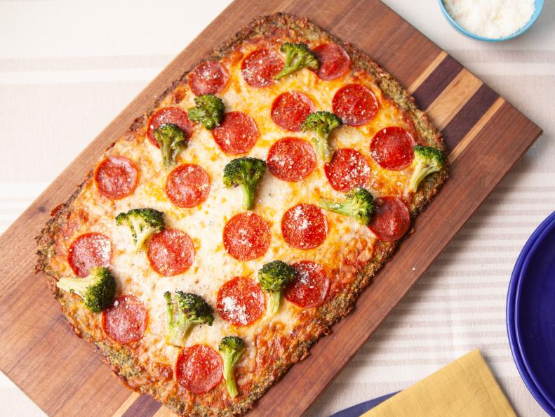 This pizza really delivers when it comes to everyone's favorite broccoli-and-cheese flavor combo. The Birds Eye® Steamfresh® Broccoli Florets pulls double duty as both crust and topping, making the pie feel virtuous (goodbye excess carbs) and indulgent (hello golden cheese).
