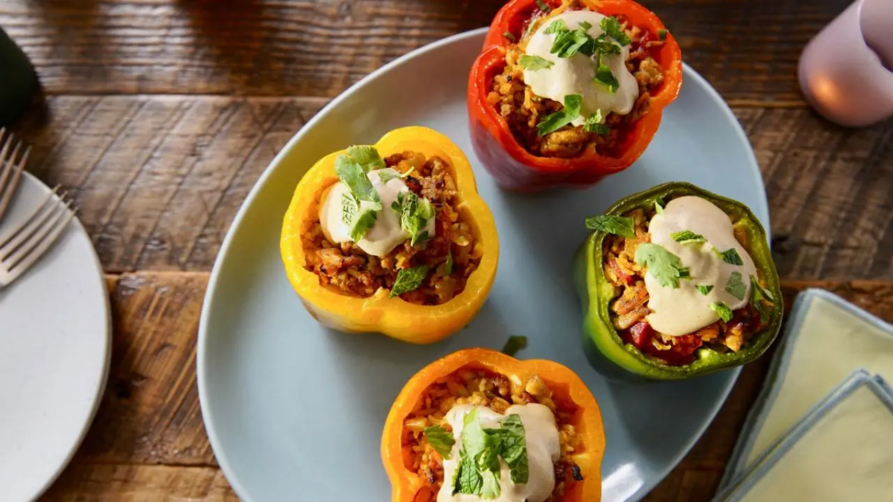 Shawarma Stuffed Peppers
