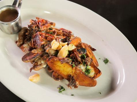 Fingerling Potato Poutine with Chile Braised Beef