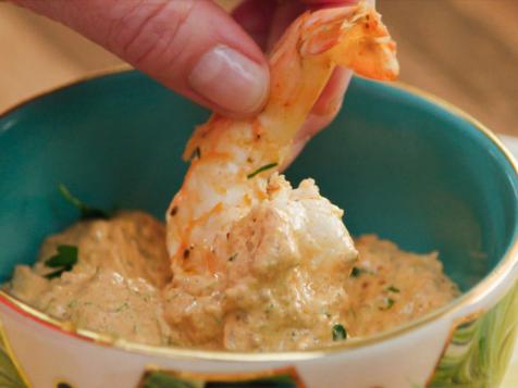 Cajun-Spiced Grilled Shrimp with Remoulade