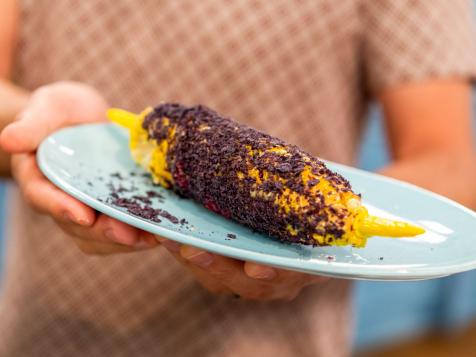 Chipotle Mayo and Blue Corn Tortilla Chips Corn on the Cob