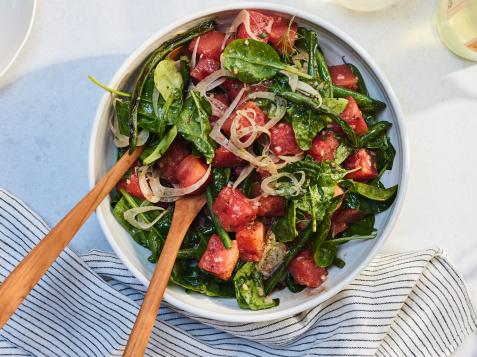 Grilled Watermelon and Pole Bean Salad