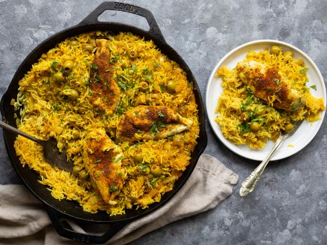 One-Pan Chicken and Rice with Preserved Lemon
