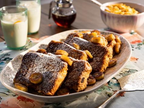 Chocolate-Hazelnut French Toast with Cinnamon Cereal