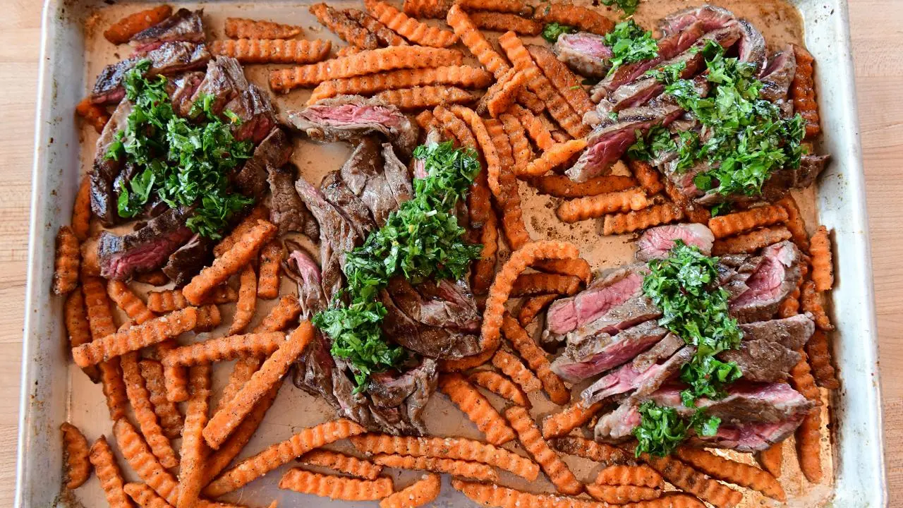 Steak and Sweet Potato Fries