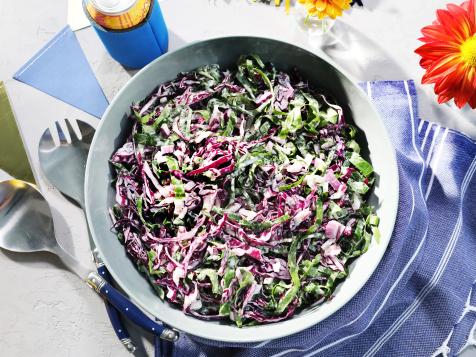 Collard and Red Cabbage Slaw