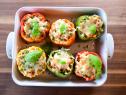 Close-up of Pasta Stuffed Peppers, as seen on The Pioneer Woman, season 30.