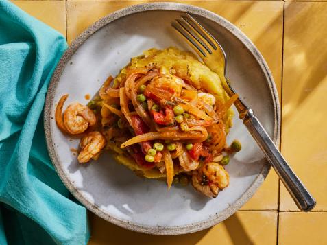 Mofongo Stuffed with Criollo Shrimp Stew