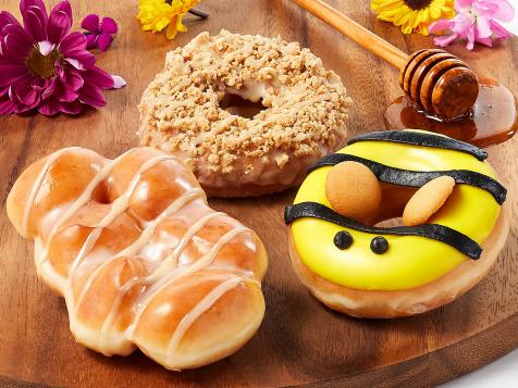 Krispy Kreme Is Buzzing With Adorable Bee-Themed Honey Doughnuts
