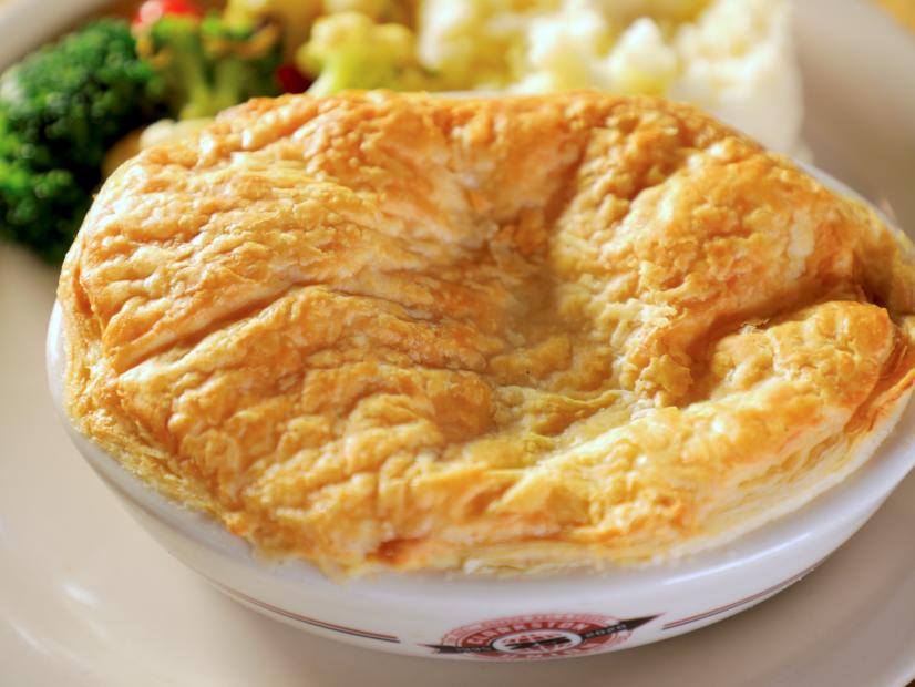 Classic Chicken Pot Pie as served at Clarkston Union in Clarkston, Michigan, as seen on Triple D Nation.