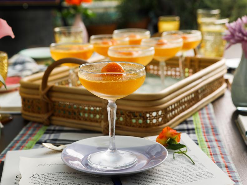 Clementine Sorbet Mimosas as seen on Valerie's Home Cooking, Season 13.