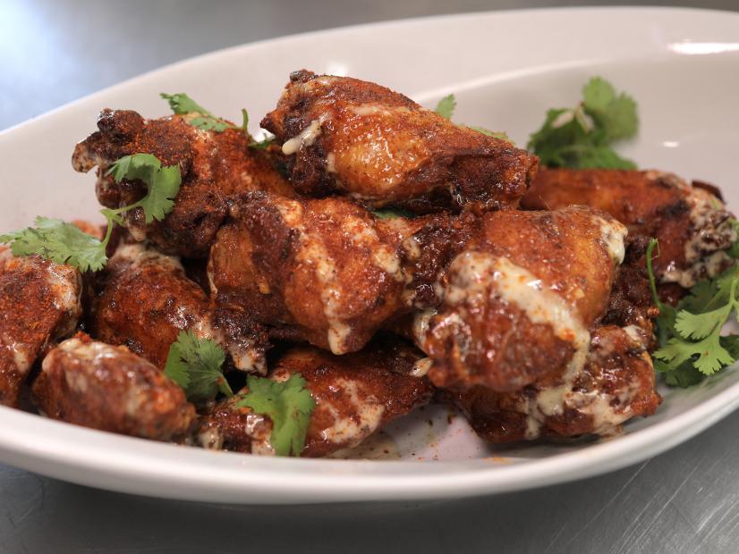 Dirty Bird Wings as served at Tuckaway Tavern and Butchery food truck in Raymond, New Hampshire, as seen on Food Network's Triple D Nation, Season 4.