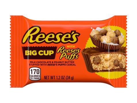Reese’s Stuffs Its Puffs Cereal Into a Big Reese’s Cup
