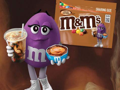 Find M&M’s New Character, Purple, on New Caramel Cold Brew Packs