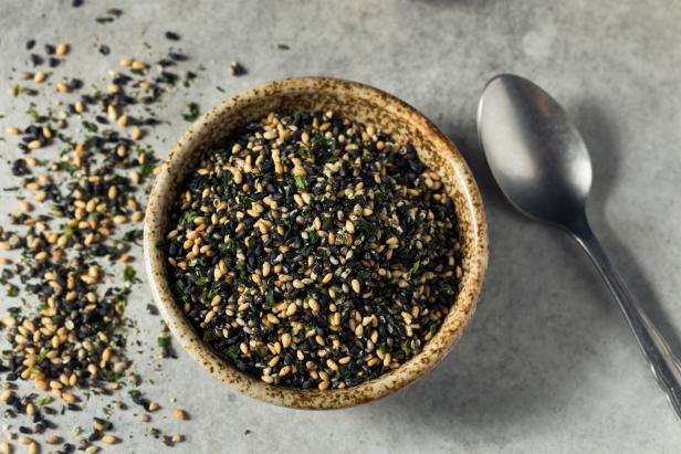 Raw Organic Furikake Seasoning Spice with Sesame Seeds and Seaweed