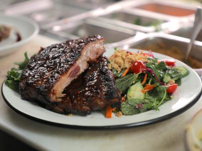 Lao Style Spare Ribs as served at Sovereign Thai Cuisine in San Diego, California, as seen on Food Network's Diners, Drive-Ins and Dives, season 36.