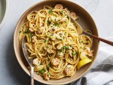 Melissa d'Arabian makes Lemony Shrimp Scampi Pasta rich, zesty and affordable. Buy unpeeled shrimp to save money and to flavor the sauce with the shells later.