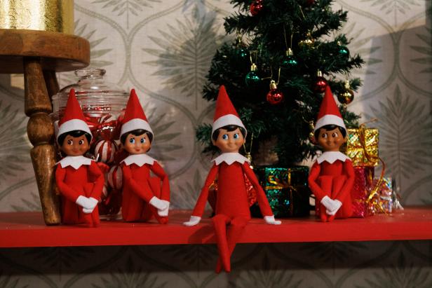Set details appear, as seen on The Elf on the Shelf: Sweet Showdown, Season 1.