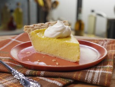 Sunny Anderson's Grandma Williams’ Squash Pie with Sunny’s Lemon Whipped Cream Beauty, as seen on The Kitchen, Season 35.